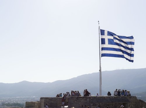 greece  athens  flag