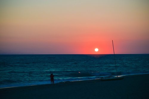 greece  ionian sea  sunset