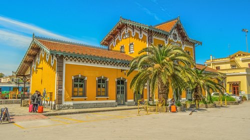 greece  volos  railway station