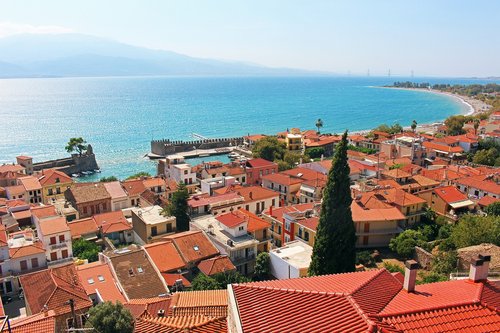 greece  nafpaktos  stone wall