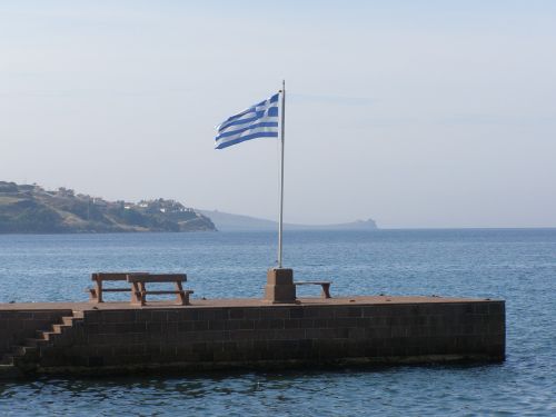 greece flag sea national