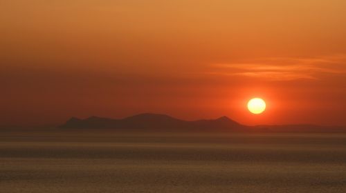 greece sunset sea