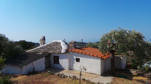 greece old house summer