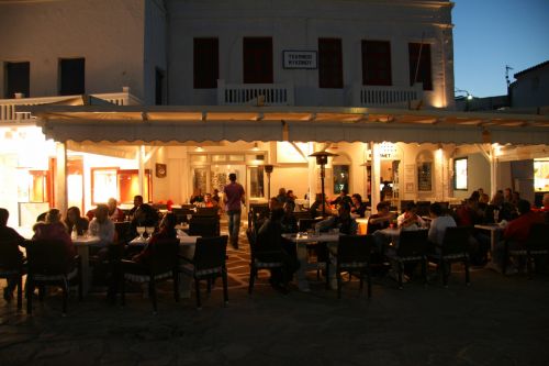 Greek Island Mykonos Restaurant