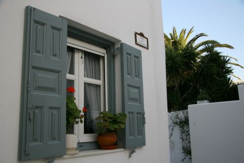 Greek Island Mykonos Window