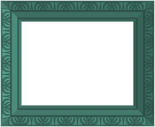 green frame ornate