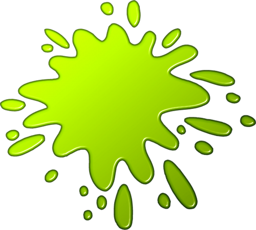 green splash lines