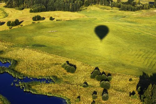 green nature air balloon