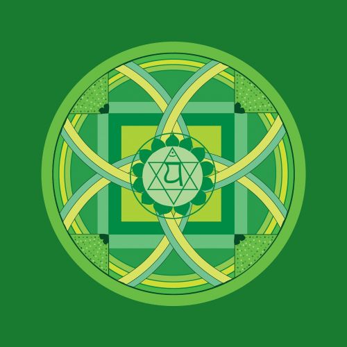 green anahata heart chakra