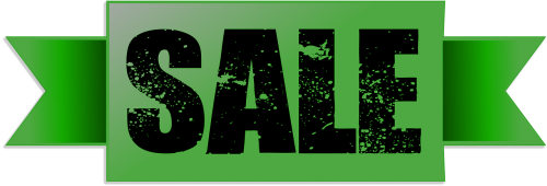 green banner sale