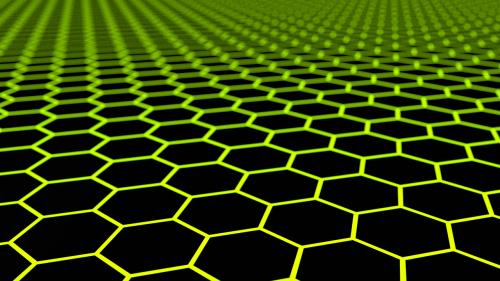 hexagons green yellow