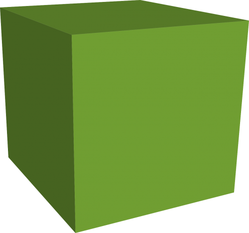 green box cube