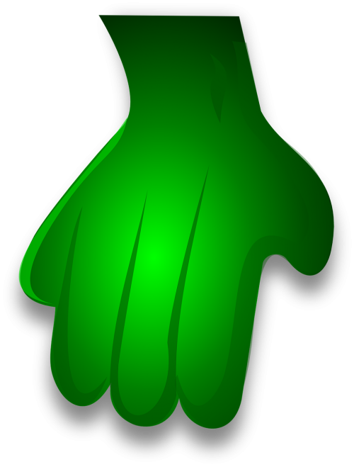 green hand monster