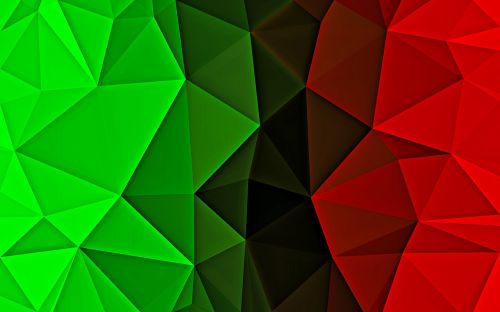 green red triangles