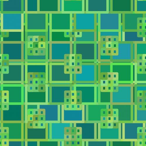 green abstract geometric