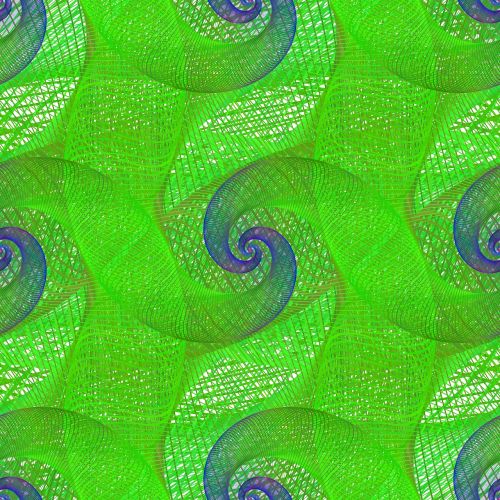 green background spiral