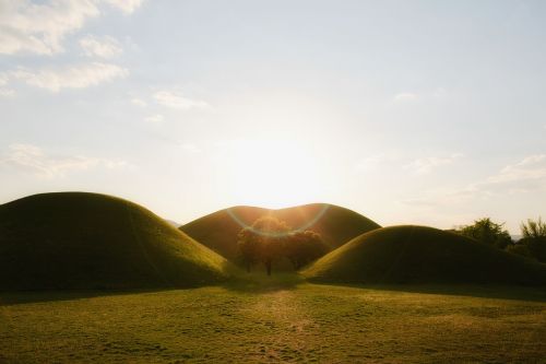 green grass mountain