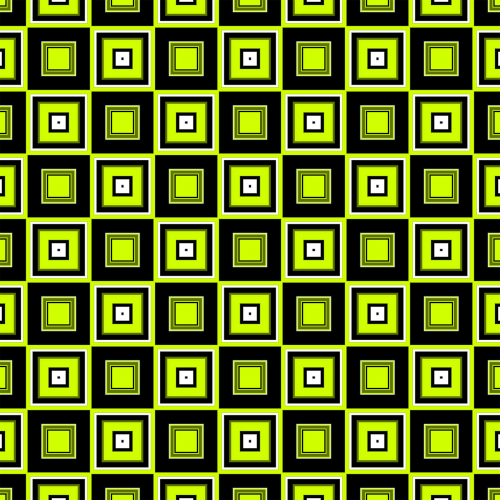 green pattern square