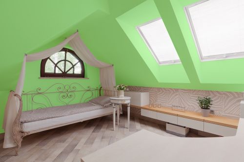 green bedroom house