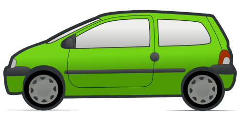green car vehicle