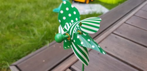 green  windmill  toy
