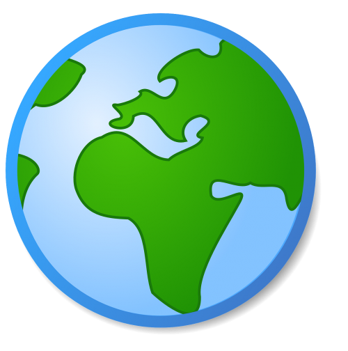 green blue globe