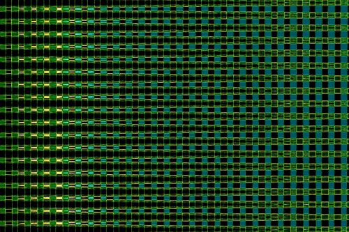 Green And Black Block Pattern