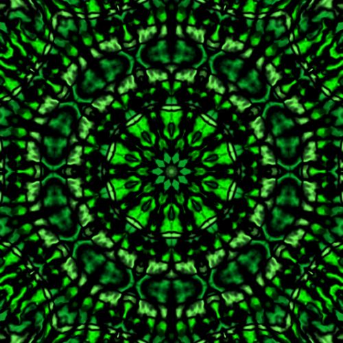 Green And Black Kaleidoscope