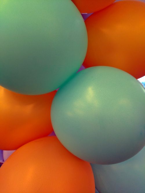 Green And Orange Balloons