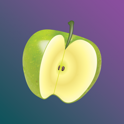 green apple fetus apple