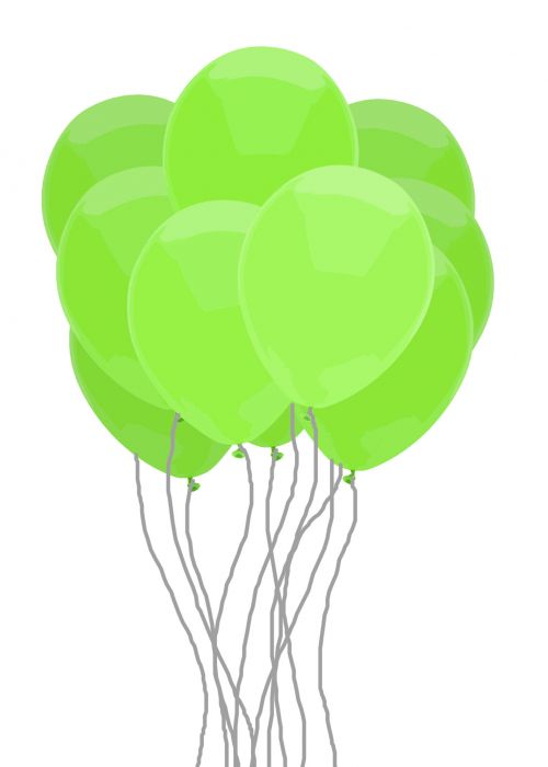 Green Balloon Bunch