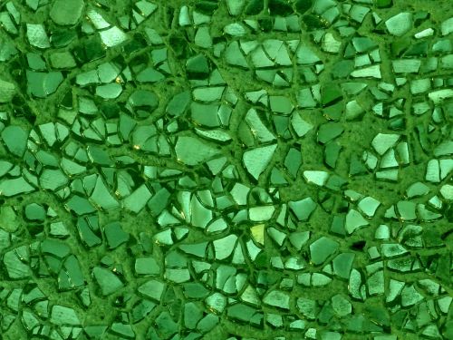 Green Broken Glass Background