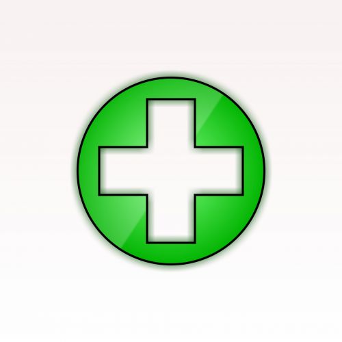 Green Cross In A Circle