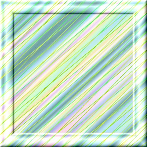 Green Diagonal Frame