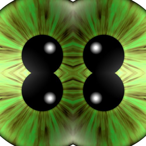 Green Eye In Kaleidoscope
