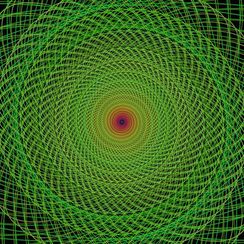 green fractal simple wire