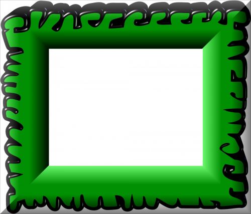 Green Frame In 3d