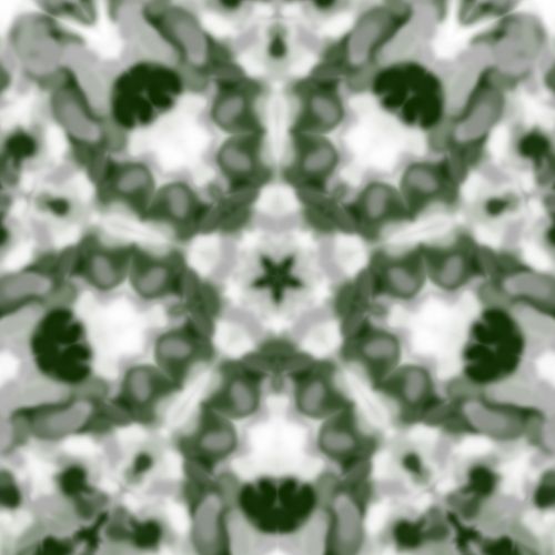 Green, Gray, White Kaleidoscope 2