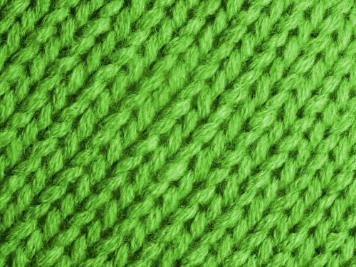 Green Knitted Wool Background