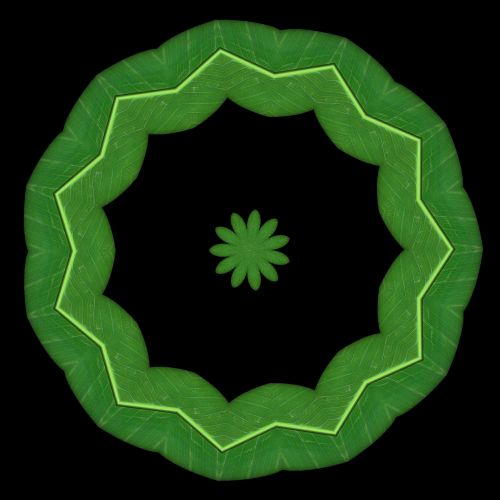 Green Leaf Kaleidoscope