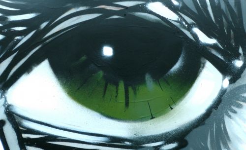 Green Leering Eye