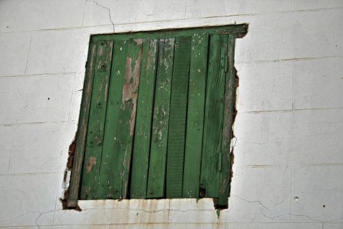 Green Loft Door