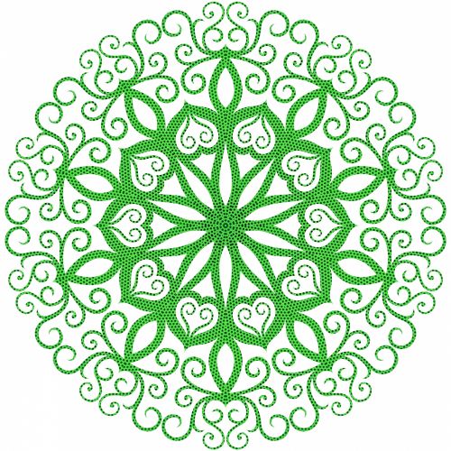 Green Mesh Kaleidoscope