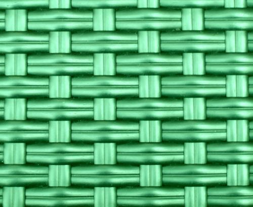 Green Metallic Basket Pattern