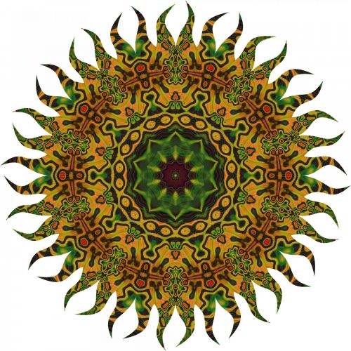 Green Pattern Kaleidoscope