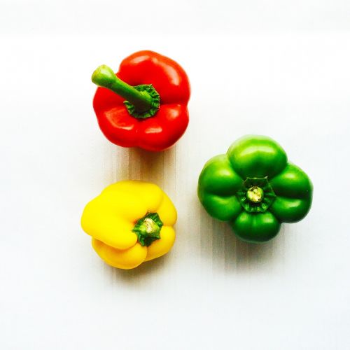 green pepper vegetables colorful