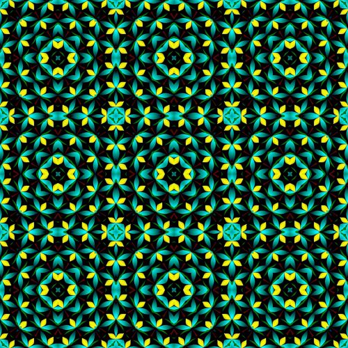 Green Seamless Geometric Pattern