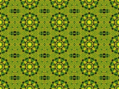 Green Seamless Geometric Pattern