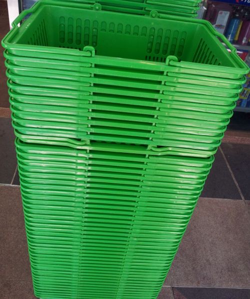 Green Shopping Basket Stack