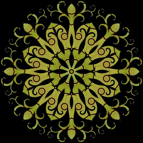 Green Snowflake 2